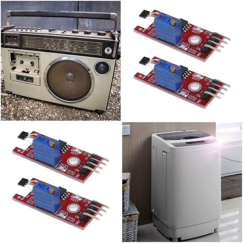 SING F LTD 5PCS KY-024 Linear Magnetic Hall Effect Sensor Module Compatible with Android Compatible with Raspberry Pi ESP8266 Microcontrollers - Image 4